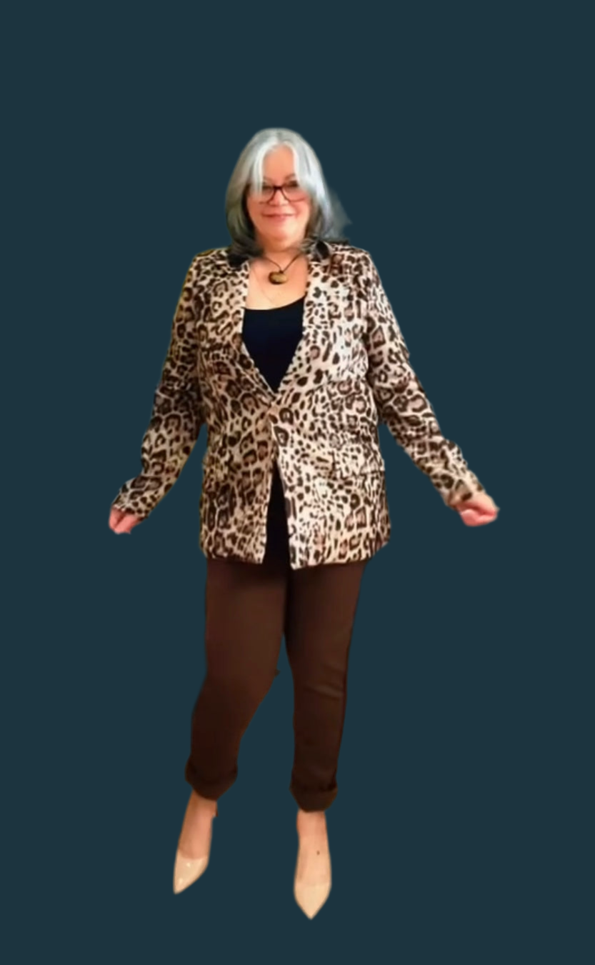 Blazer animal print