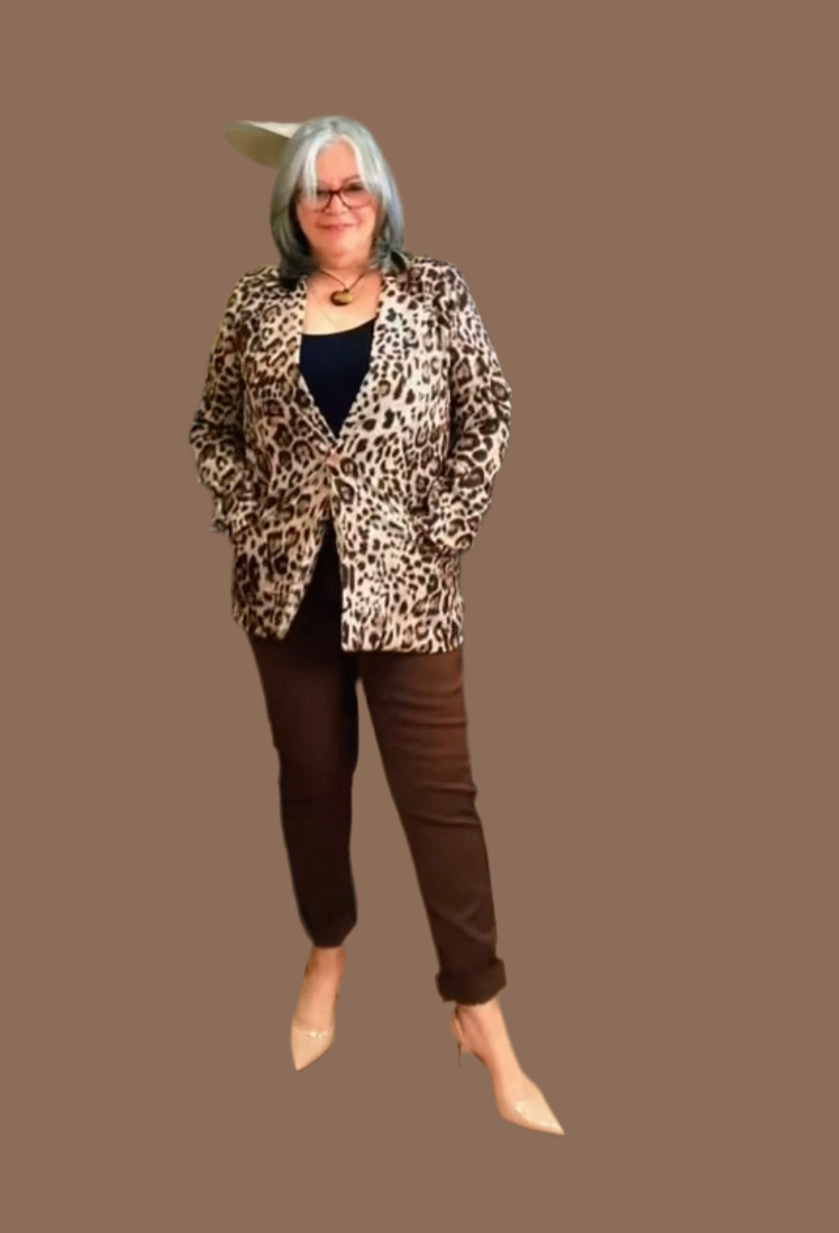 Blazer animal print
