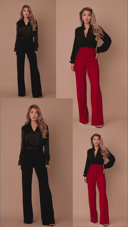 Pantalones con cinturón